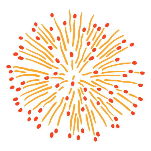 Golpe de explosión de fuegos artificiales coloridos Diseño PNG