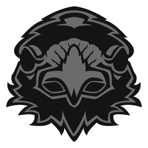 Logotipo da cabeça de corvo Desenho PNG