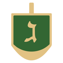 Apartamento de jogo judeu Dreidel Desenho PNG