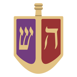 Apartamento judaico Dreidel hanukkah Desenho PNG