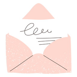 Doodle de cartão envelope Desenho PNG