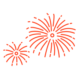 Explosion Feuerwerk Schlaganfall PNG-Design