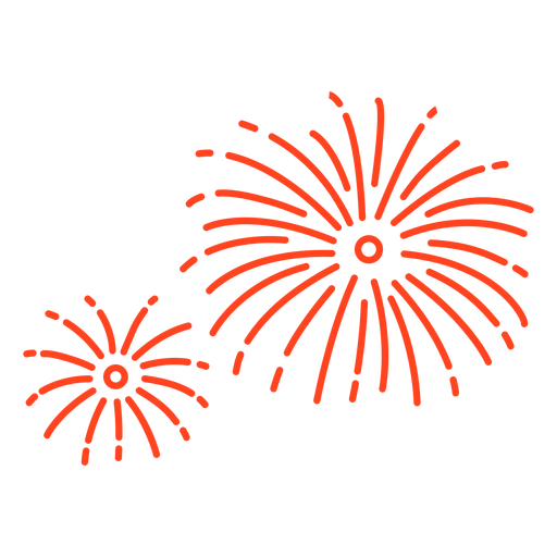 Design PNG E SVG De Elemento De Fogos De Artifício Patriótico Para Camisetas