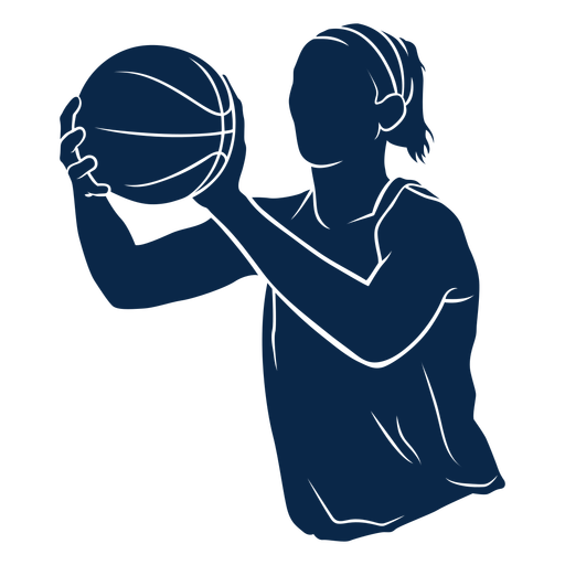 Sportlerin des Basketballspielers ausgeschnitten PNG-Design