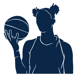 Jugador de baloncesto femenino, corte Diseño PNG