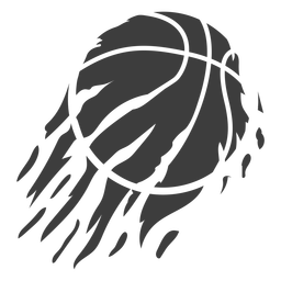 Flaming basketball cut out Transparent PNG