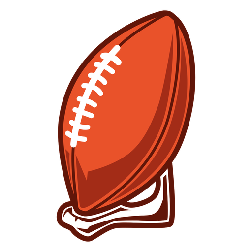 Football ball stand illustration PNG Design