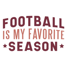 Letras da temporada favorita do futebol Desenho PNG