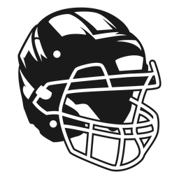Football helmet high contrast PNG Design