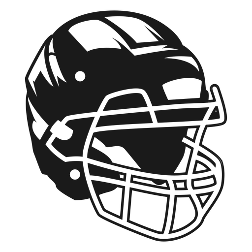 Football helmet high contrast PNG Design