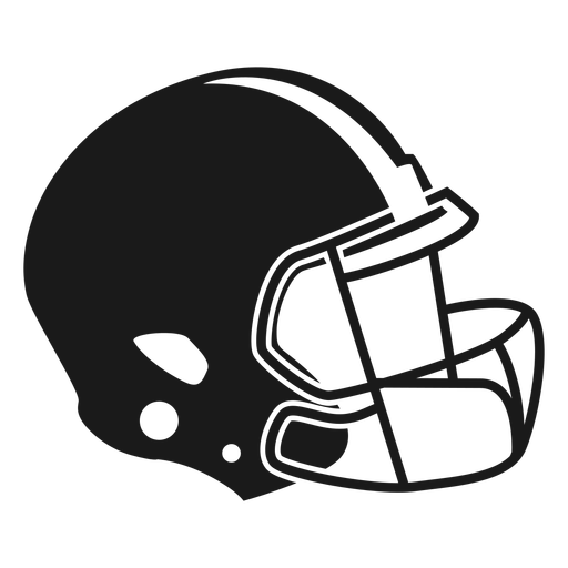 Football Helm Seite ausgeschnitten PNG-Design