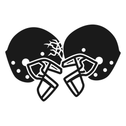 Football helmets cut out PNG Design