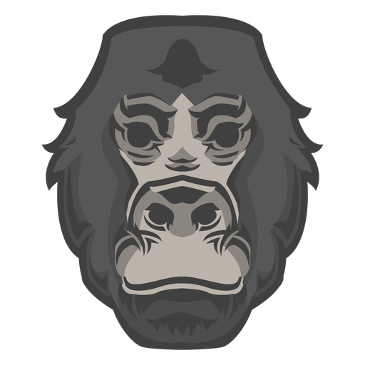 Gorilla head logo PNG Design
