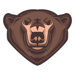 Grizzlybärenkopf-Logo PNG-Design