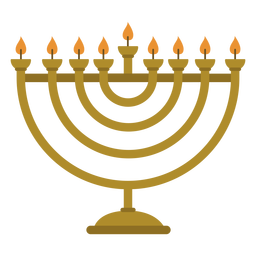 Ilustração de candelabro de menorá de Hanukkah Desenho PNG