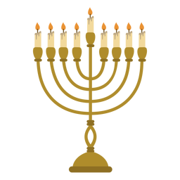 Hanukkah Menorah Jewish Illustration PNG & SVG Design For T-Shirts