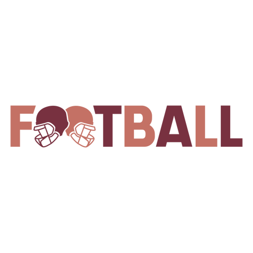 Helme American Football Schriftzug PNG-Design