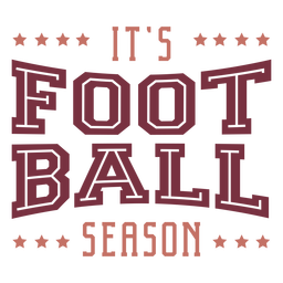 É letras da temporada de futebol Desenho PNG