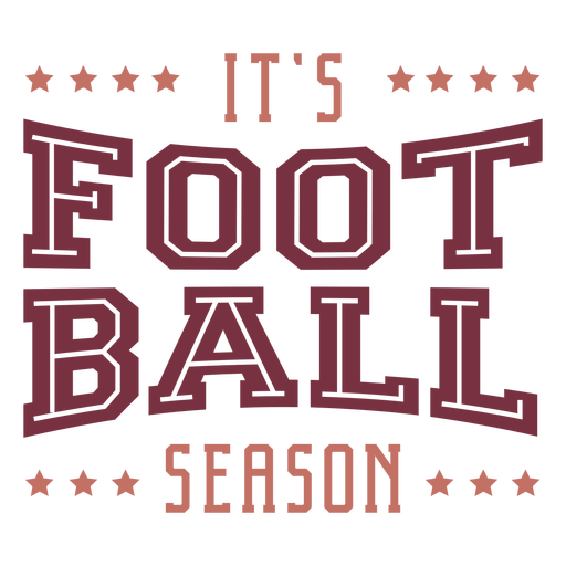 Es ist Fußball Saison Schriftzug PNG-Design
