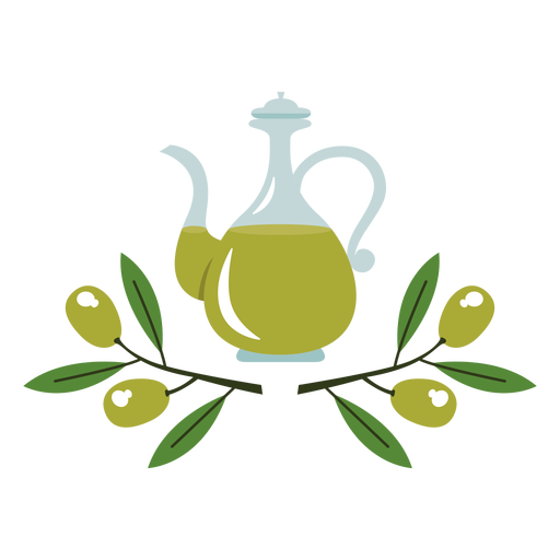 Jug olive oil illustration