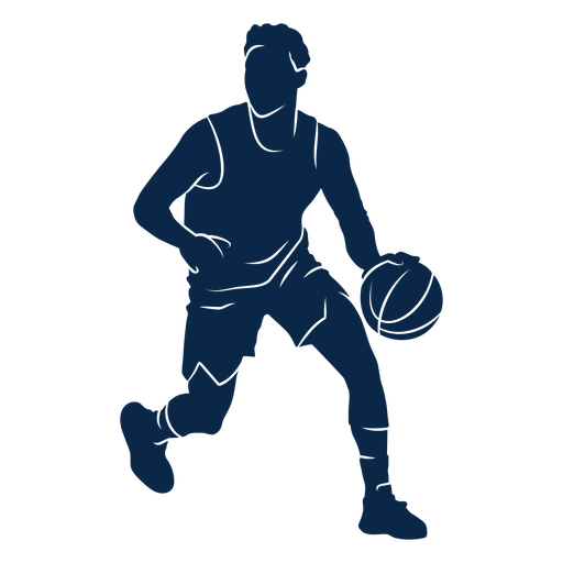 Atleta jogador de basquete masculino cortado Desenho PNG