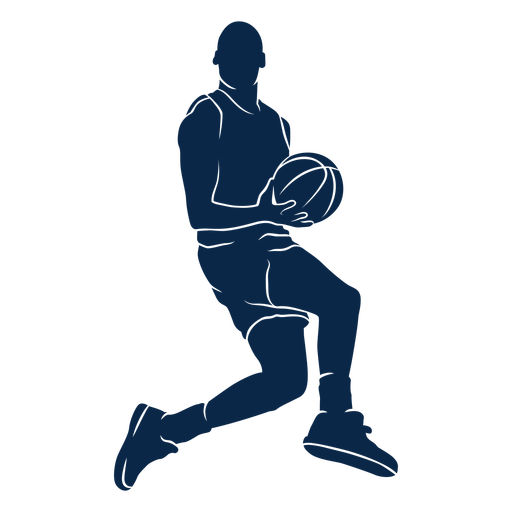 Jogador de basquete masculino jogando cut out Desenho PNG