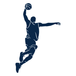 Jugador de baloncesto masculino disparar cortar Diseño PNG