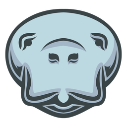Manatee head logo PNG Design