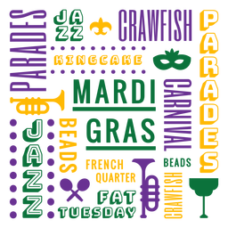 Karneval-Abzeichen-Zusammensetzung PNG-Design