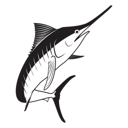 Golpe de pez marlin Diseño PNG