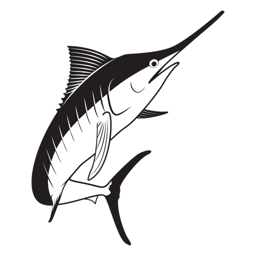 Download Marlin Fish Stroke Transparent Png Svg Vector File