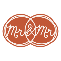 Herr und Herr Abzeichen PNG-Design