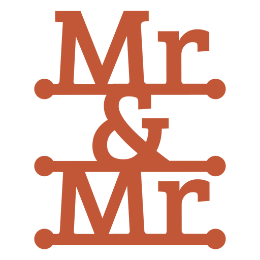 Mr and mr quote PNG Design