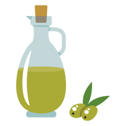 Illustration des Olivenölkruges PNG-Design