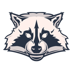 Waschbärenkopf-Logo PNG-Design