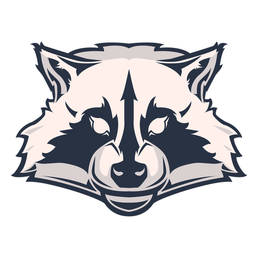 Logotipo de cabeza de mapache Diseño PNG