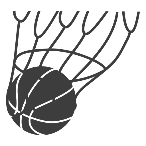 Punktzahl Basketballball ausgeschnitten PNG-Design