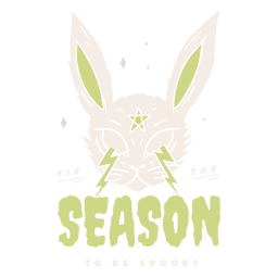 Temporada para ser espeluznante insignia de halloween Diseño PNG