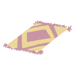 Pequeña alfombra plana Diseño PNG