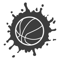 Splash basketball ball cut out Transparent PNG