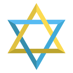 Estrella de david judía ilustración Diseño PNG
