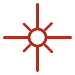 Golpe de rayos de sol Diseño PNG