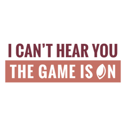 The game is on lettering PNG Design
