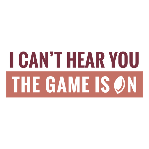 The game is on lettering PNG Design
