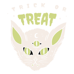 Trick or treat halloween badge Transparent PNG