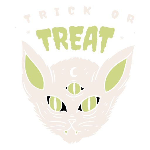 Trick or treat halloween badge PNG Design