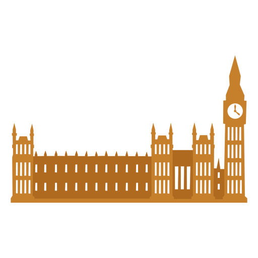 Britische Parlamentswohnung PNG-Design