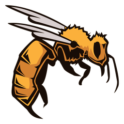 Logotipo de insecto avispa Diseño PNG