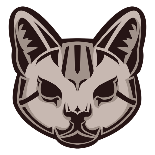 Wildkatzenkopf-Logo PNG-Design