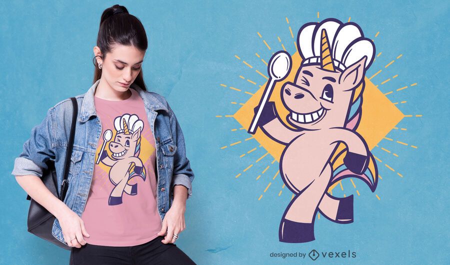 Chef unicorn t-shirt design Chef unicorn t-shirt design